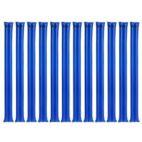 Pool Cover Water Bags, 12 Packs 8 Ft, Double Chamber Pool Cover Water Tubes, 0.4mm Thick PVC Bags Weights with Leakproof Screw Cap