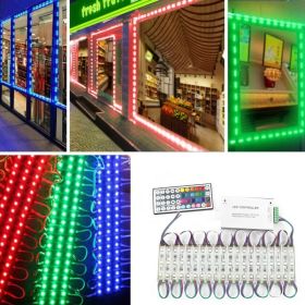 Super Bright IP65 Waterproof 5050 SMD Module Light Sign Strip Lamp DC 12V With Controller (Option: Defaulttitle)