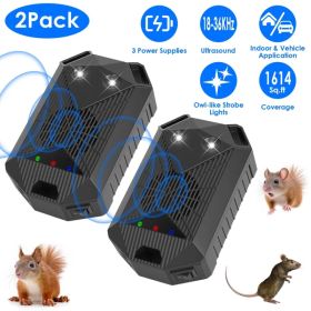 2 Pack Under Hood Ultrasonic Rodent Repeller (Option: 2Pcs)