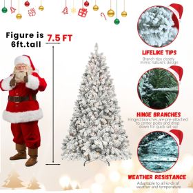 PVC, Christmas Tree, Christmas Decorations, Warm Lights (Option: Half of 15ft)